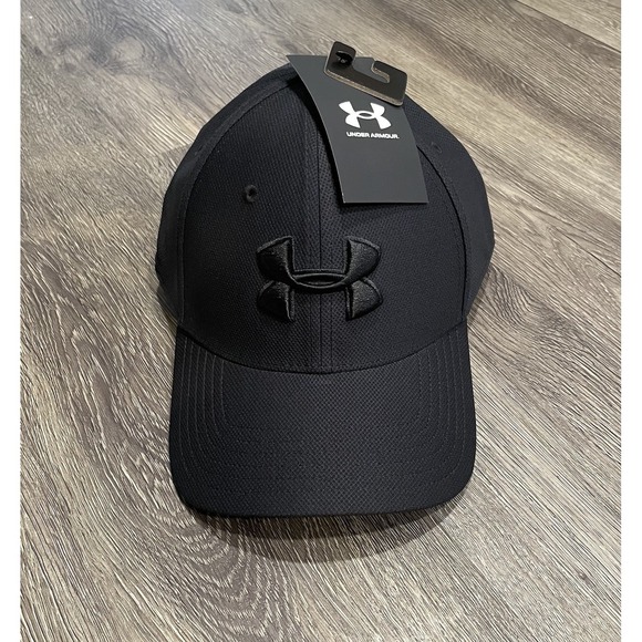 Under Armour Other - Under Armour Hat UA Men's XL/XXL Blitzing HeatGear® Black Out Stretch Fit Cap